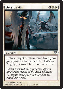 Defy Death (Avacyn Restored) Light Play Foil