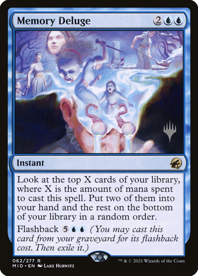 Memory Deluge (Promo Pack: Innistrad: Midnight Hunt) Near Mint