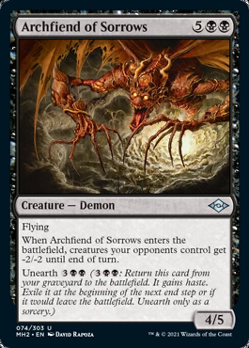 Archfiend of Sorrows (Modern Horizons 2) Near Mint Foil