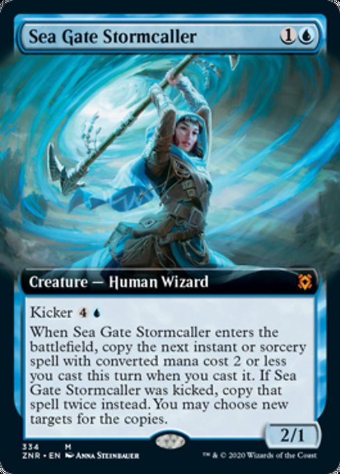 Sea Gate Stormcaller (Extended Art) (Zendikar Rising) Near Mint Foil