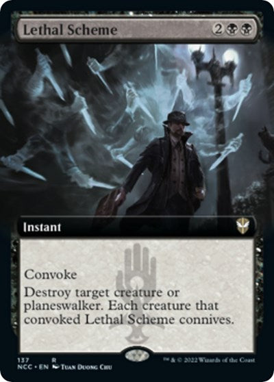 Lethal Scheme (Extended Art) (Commander: Streets of New Capenna) Near Mint