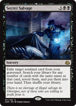 Secret Salvage (Aether Revolt) Medium Play