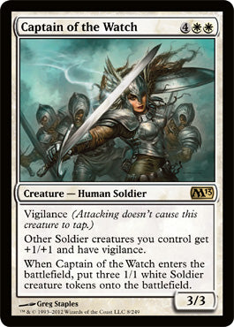 Captain of the Watch (Magic 2013 Core Set) Light Play