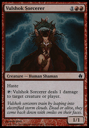 Vulshok Sorcerer (Premium Deck Series: Fire and Lightning) Medium Play Foil