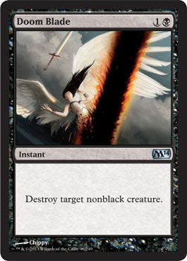 Doom Blade (Magic 2014 Core Set) Medium Play Foil