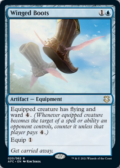 Winged Boots (Commander 2021 Forgotten Realms) Near Mint
