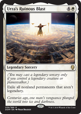 Urza's Ruinous Blast (Dominaria) Light Play Foil