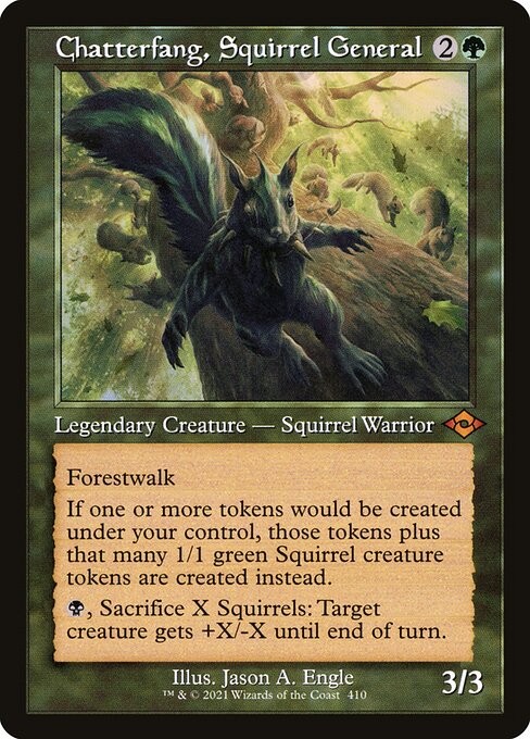 Chatterfang, Squirrel General (Retro Frame) (Foil Etched) (Modern Horizons 2) Near Mint Foil