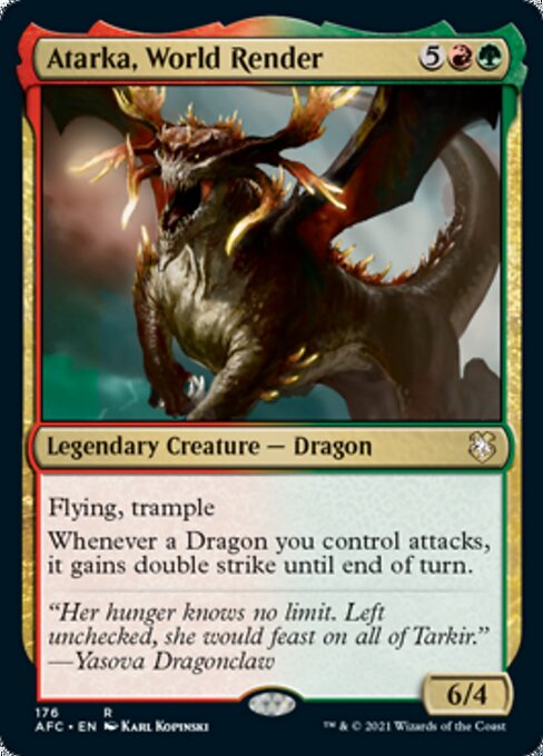 Atarka, World Render (Commander 2021 Forgotten Realms) Near Mint
