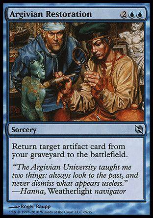 Argivian Restoration (Duel Decks: Elspeth vs Tezzeret) Medium Play