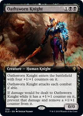 Oathsworn Knight (Extended Art) (Throne of Eldraine) Near Mint