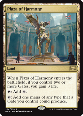 Plaza of Harmony (Ravnica Allegiance) Medium Play