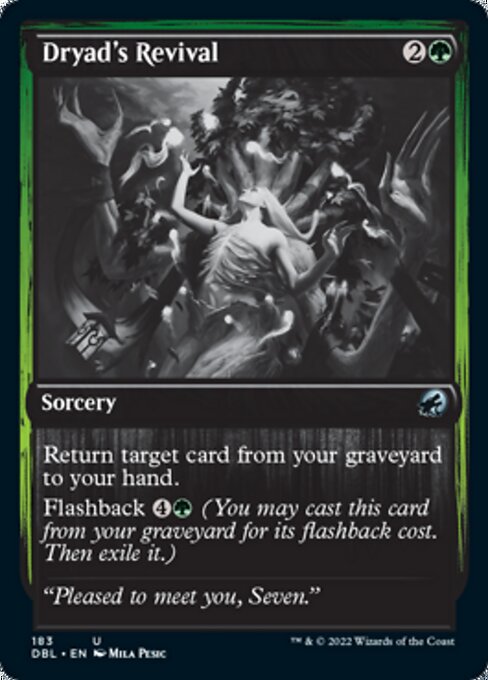 Dryad's Revival (Innistrad: Double Feature) Near Mint Foil