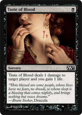 Taste of Blood (Magic 2012 Core Set) Medium Play