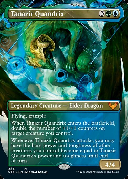 Tanazir Quandrix (Borderless) (Strixhaven) Near Mint Foil