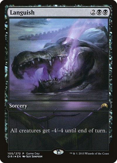 Languish (Promos: Game Day and Store Championship) Medium Play Foil