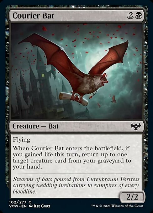 Courier Bat (Innistrad: Crimson Vow) Medium Play