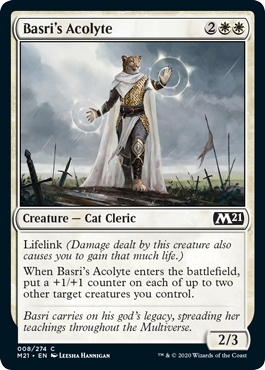 Basri's Acolyte (Magic 2021 Core Set) Medium Play