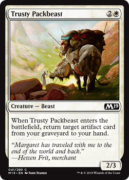 Trusty Packbeast (Magic 2019 Core Set) Near Mint