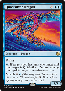 Quicksilver Dragon (Duel Decks Anthology: Jace vs Chandra) Medium Play
