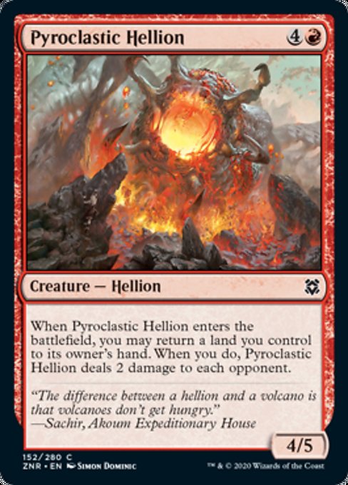 Pyroclastic Hellion (Zendikar Rising) Medium Play