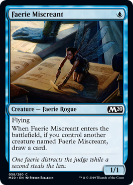 Faerie Miscreant (Magic 2020 Core Set) Near Mint