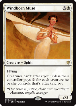 Windborn Muse (Commander 2016 Edition) Medium Play