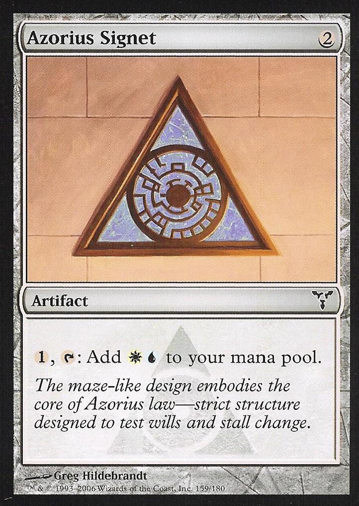 Azorius Signet (Dissension) Light Play Foil