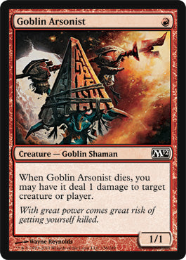 Goblin Arsonist (Magic 2012 Core Set) Heavy Play