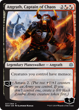 Angrath, Captain of Chaos (War of the Spark) Near Mint