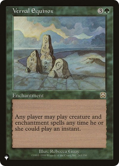 Vernal Equinox (The List) Light Play