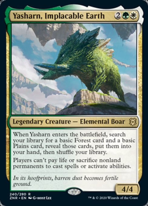 Yasharn, Implacable Earth (Zendikar Rising) Near Mint Foil