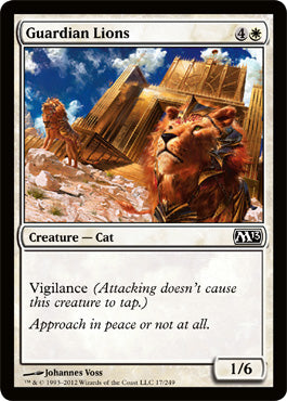Guardian Lions (Magic 2013 Core Set) Near Mint