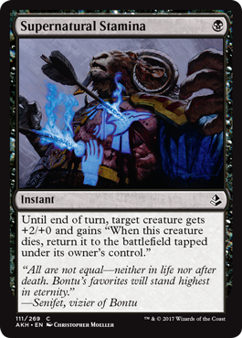 Supernatural Stamina (Amonkhet) Medium Play