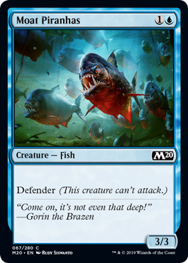Moat Piranhas (Magic 2020 Core Set) Near Mint