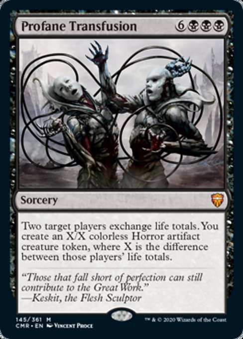Profane Transfusion (Commander Legends) Light Play
