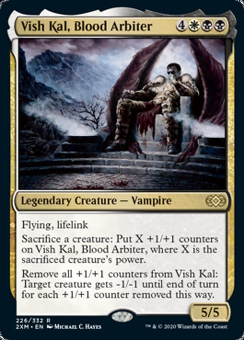 Vish Kal, Blood Arbiter (Double Masters) Light Play