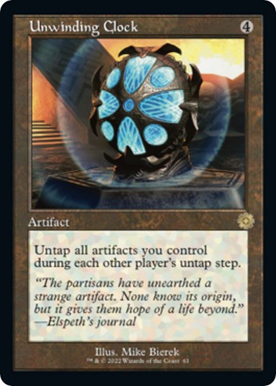 Unwinding Clock (The Brothers' War: Retro Frame Artifacts) Near Mint