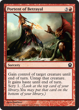Portent of Betrayal (Theros) Light Play