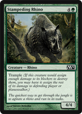 Stampeding Rhino (Magic 2012 Core Set) Near Mint