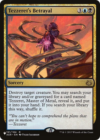 Tezzeret's Betrayal (The List) Near Mint