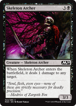Skeleton Archer (Magic 2020 Core Set) Light Play