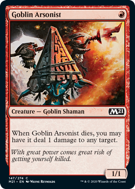 Goblin Arsonist (Magic 2021 Core Set) Medium Play