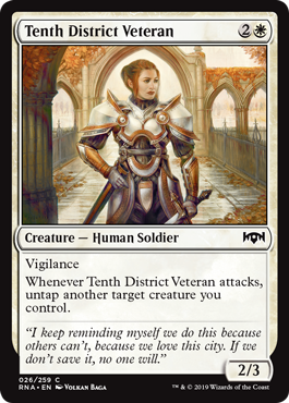 Tenth District Veteran (Ravnica Allegiance) Near Mint