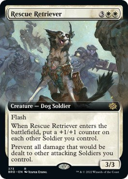 Rescue Retriever (Extended Art) (The Brothers' War) Light Play