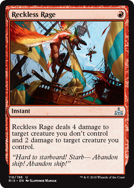 Reckless Rage (Rivals of Ixalan) Near Mint