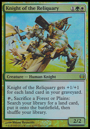 Knight of the Reliquary (Duel Decks: Knights vs Dragons) Medium Play Foil