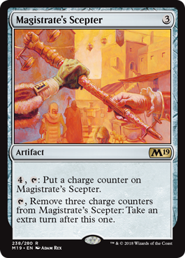 Magistrate's Scepter (Magic 2019 Core Set) Light Play