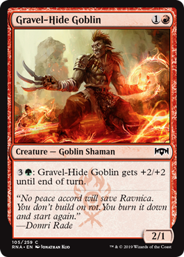 Gravel-Hide Goblin (Ravnica Allegiance) Medium Play