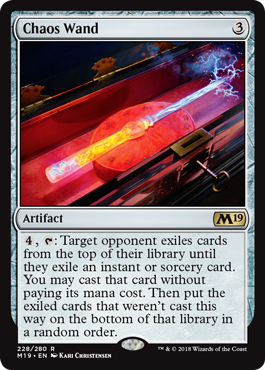 Chaos Wand (Magic 2019 Core Set) Medium Play